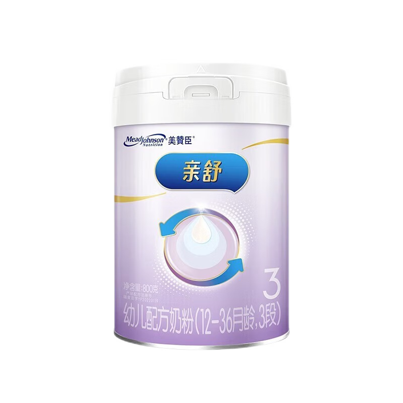 【23年9月】美赞臣亲舒3段800g 适于1-3岁婴儿奶粉三段 易消化