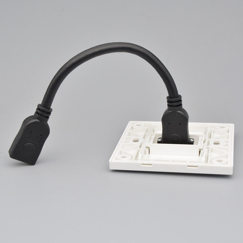 带线高清HDMI插座86型墙壁暗装多媒体面板直插4K带延长线hdmi面板,淘宝优惠券,粉丝福利购,淘宝优惠卷