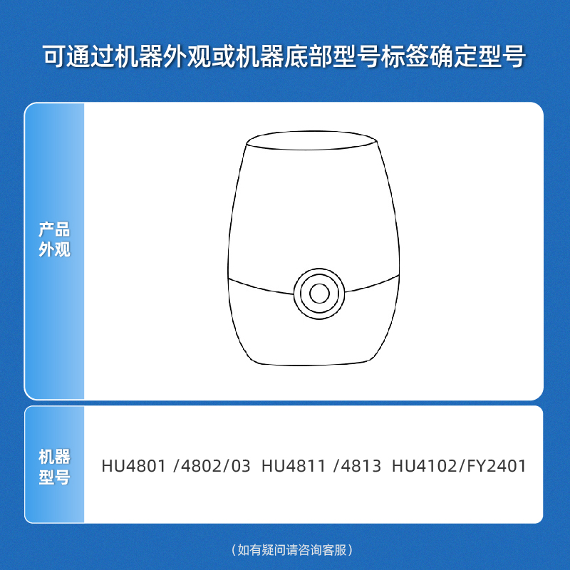 适配飞利浦全系加湿器滤芯4145/55/48/3446/2425/5156/FY1114滤网 - 图0