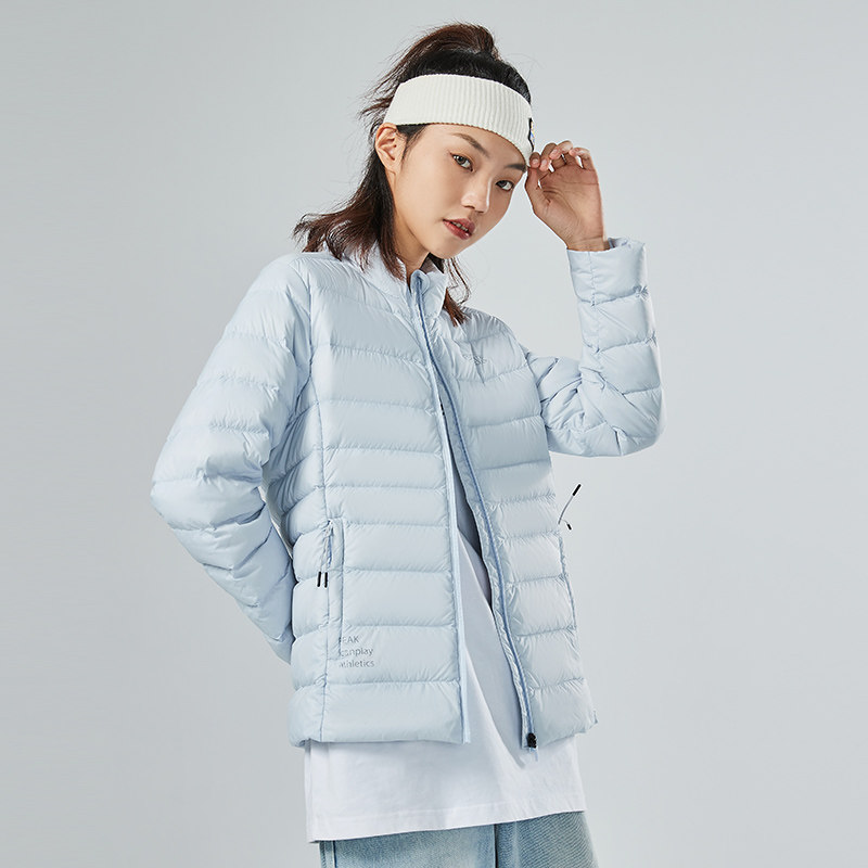 匹克羽绒服女士轻薄2023新款百搭防风运动服上衣女立领保暖外套潮