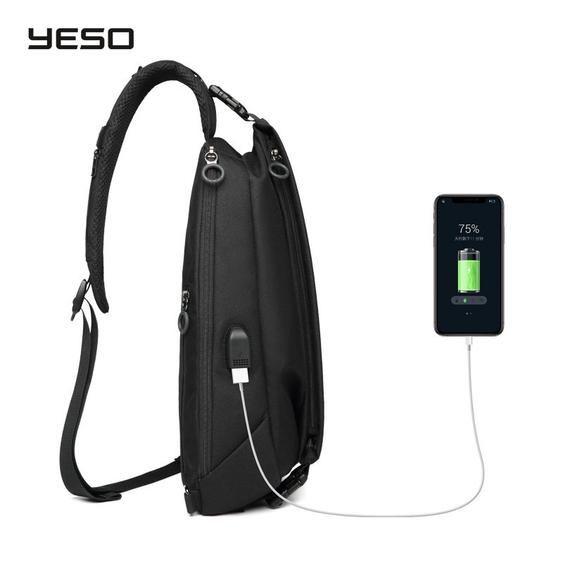 yeso男牛津布休闲新款潮流斜挎包 yeso男士包袋