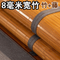 Толстенький бамбуковый мат 1 8 м Натуральный двухсторонний прямой барабанный коврик 1 5м кровавый летний бамбуковый коврик широкий бамбуковый шелковый бамбуковый коврик