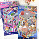 Senyu large version 4.0 three-dimensional cabin 2.5D landscaping stickers cute DIY decompression miniature scene handbook stickers