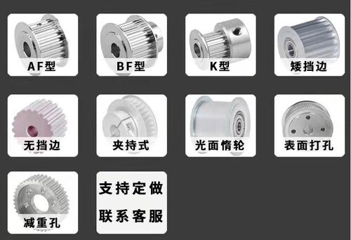 非标定做同步轮 现货同步带轮高精度加工S2M S3M S5M S8M L T10 H - 图1