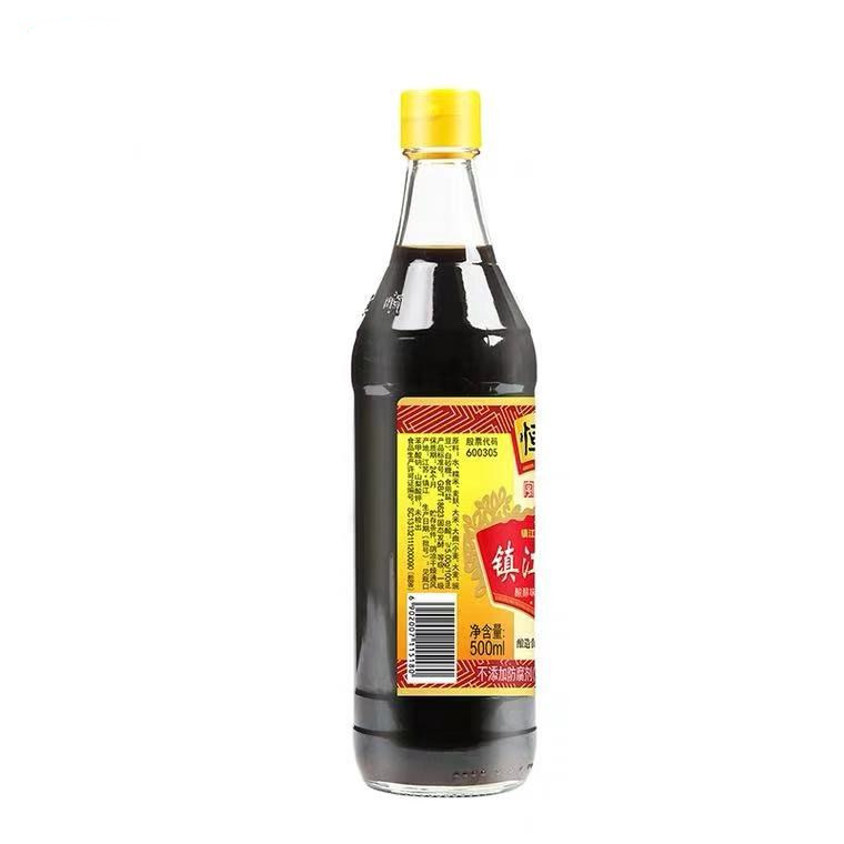 恒顺新B香镇江香醋500ml*3瓶调味品镇江特产香醋凉拌蘸食饺子醋_虎窝淘