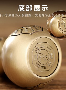 速发黄铜家用八卦开盖葫芦空心设葫厅乔迁家居客芦玄关摆铜工艺品