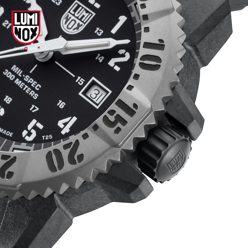 瑞士雷美诺时军标MILSPEC夜光手表男 LUMINOX3351.SET特种钛表圈-图2