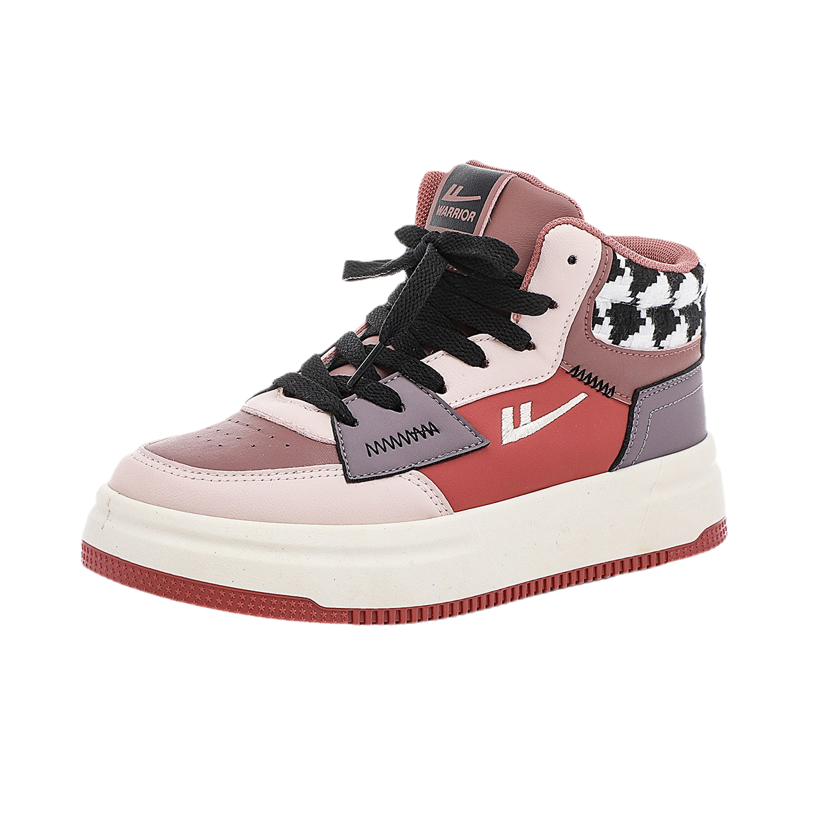 回力加绒高帮女板鞋2025冬季新款棉鞋潮流时尚百搭学生休闲德训鞋 - 图3