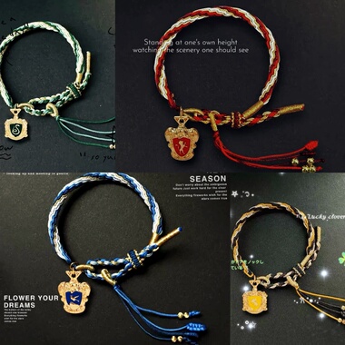 哈利波特鹰院拉文克劳对戒动漫同人周边手作cos戒指手链哈迷礼物