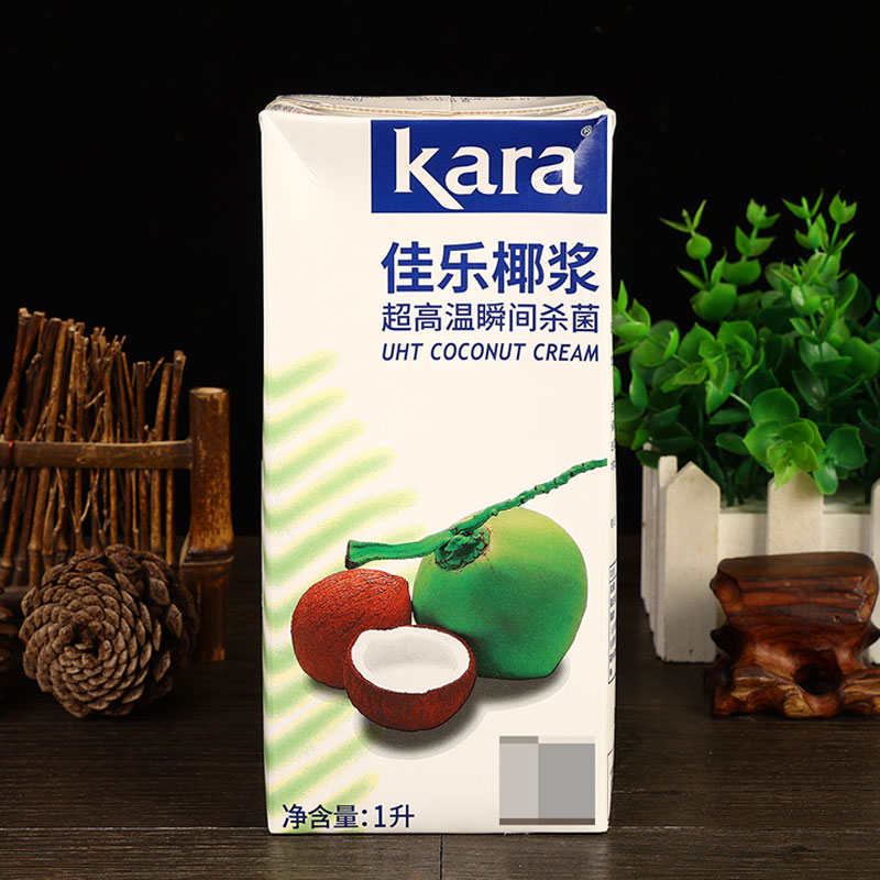 Kara佳乐纯正椰浆浓缩椰奶1L商用大盒装西米露咖啡伴侣奶茶店专用 - 图2