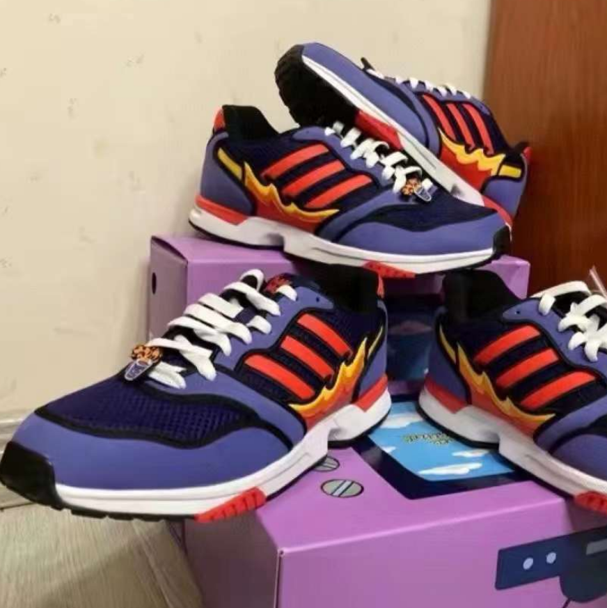 adidas三叶草男女鞋ZX 1000 辛普森联名轻便运动休闲跑步鞋H05790 - 图1