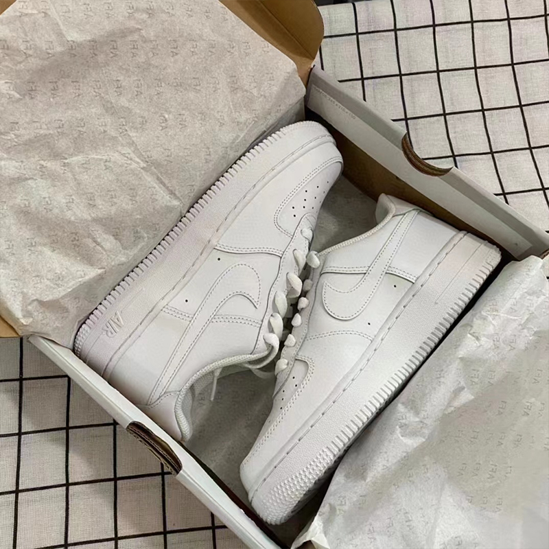 Nike耐克男女鞋 Air Force 1 Low AF1纯白低帮空军一号DH2920-111 - 图2