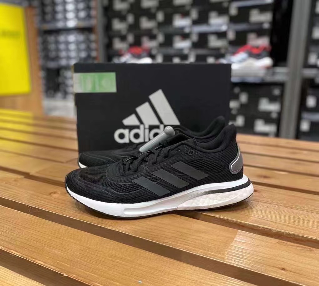 adidas阿迪达斯男女SUPERNOVA轻便网面透气跑步休闲运动鞋EG5420-图1