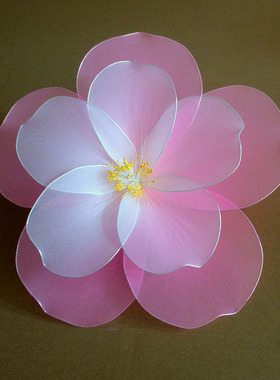 丝网花桃花舞蹈演出装饰布置花艺