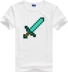 My World T-shirt minecraft game ngoại vi T-shirt khảm kim cương kiếm bông ngắn tay mùa hè và mùa thu - Game Nhân vật liên quan Game Nhân vật liên quan