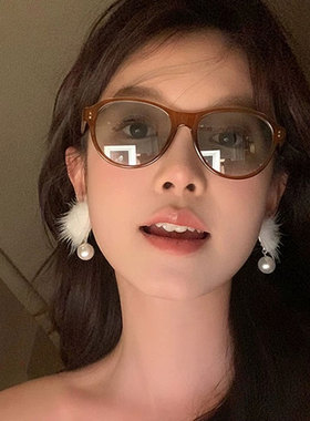 复古蛤蟆镜大框墨镜女士高级感男