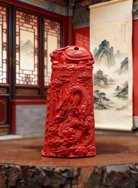 96%含量天然朱砂龙凤文昌塔挂件小摆件升学礼品金榜提名逢考必过