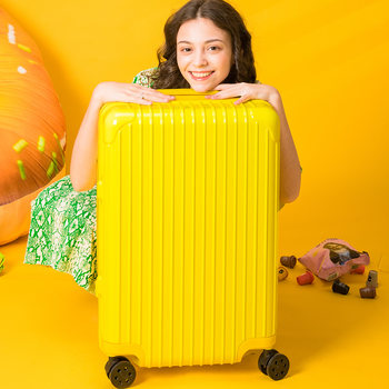 ກະເປົາຜູ້ຍິງຄົນດັງທາງອິນເຕີເນັດ ins trendy fresh students suitcase password leather box 24-inch cute trolley suitcase