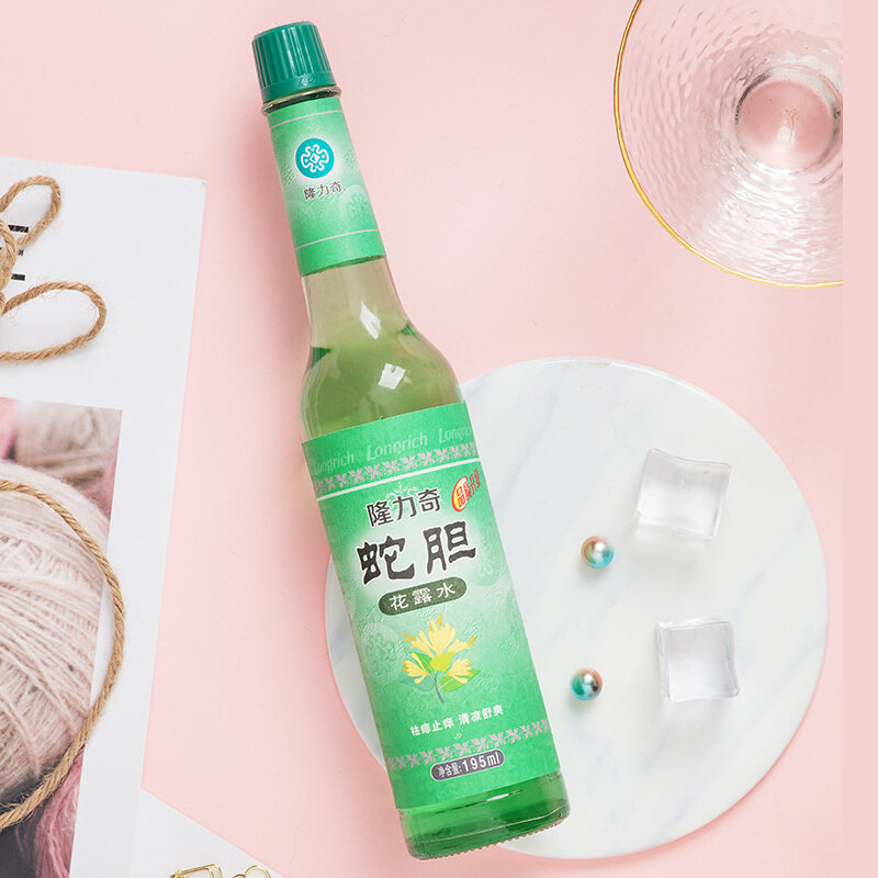 隆力奇蛇胆花露水止痒防蚊玻璃瓶 科雷家居花露水