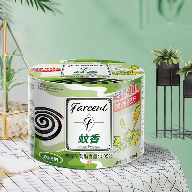 超威蚊香40圈家用驱蚊薄荷灭蚊盘香 科雷家居盘香/灭蟑香/蚊香盘
