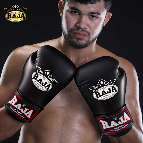 Thailand RAJA boxing gloves RBGV-1 original imported cowhide boxing gloves for adults and children Muay Thai fighting training