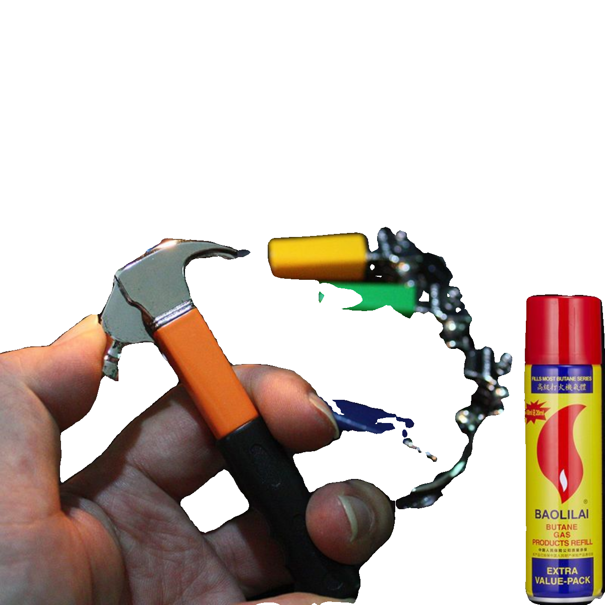 创意男士打火机充气个性扳手钳子锤子搞笑可爱模型水壶防风沙 - 图3
