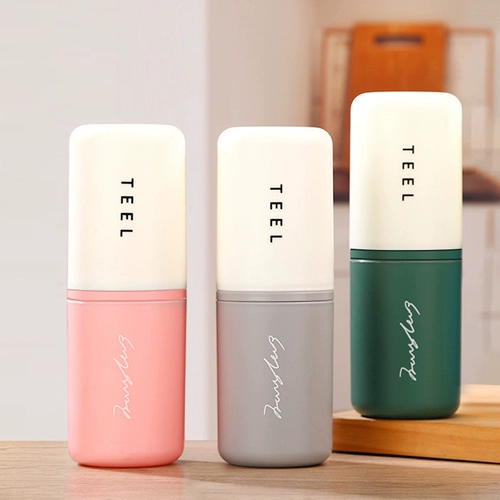 Комплект для путешествий, зубная щетка, портативная система хранения, ополаскиватель для рта для влюбленных для домашнего использования, простой и элегантный дизайн