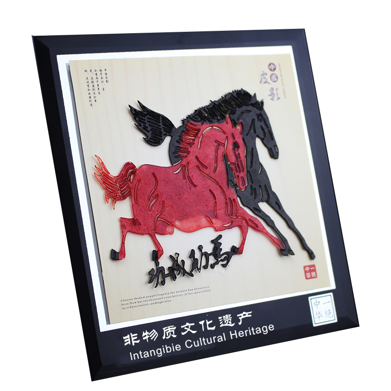 皮影装饰画摆件中国风相框送老外西安纪念品旅游文创小礼物特色 - 图3