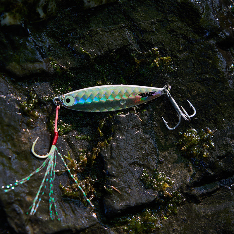 EWE美夏爆岸一代五连装铁板路亚饵岸投铁板超远投翘嘴鲈鱼15g20g,淘宝优惠券,粉丝福利购,淘宝优惠卷