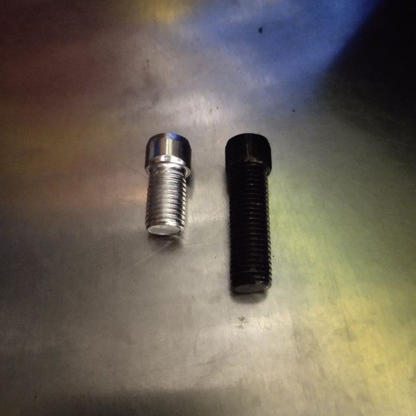 小牛九号本田AOS4日本后视镜专用钛金钛蓝螺丝改装镜子烧钛螺丝 - 图1