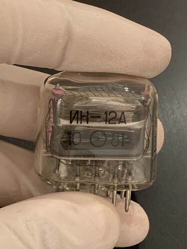 前苏联库存辉光钟IN12B辉光管NOS全新进口辉光管 - 图0