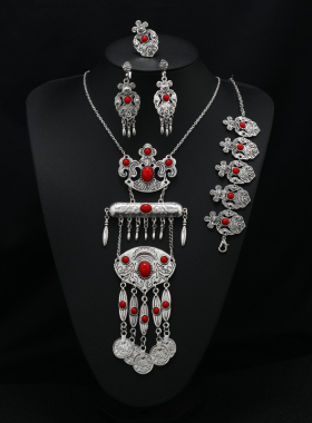 欧美民族风复古异域四件套装女