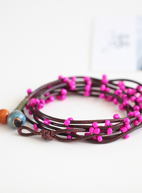 复古小清新女繁花似锦配饰手链