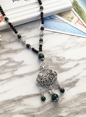 时尚复古气质长款项链女