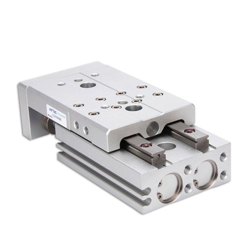 亚德客精密滑台气缸HLQ16/20/25X10X20X30X40X50X75X100X125X150S - 图1