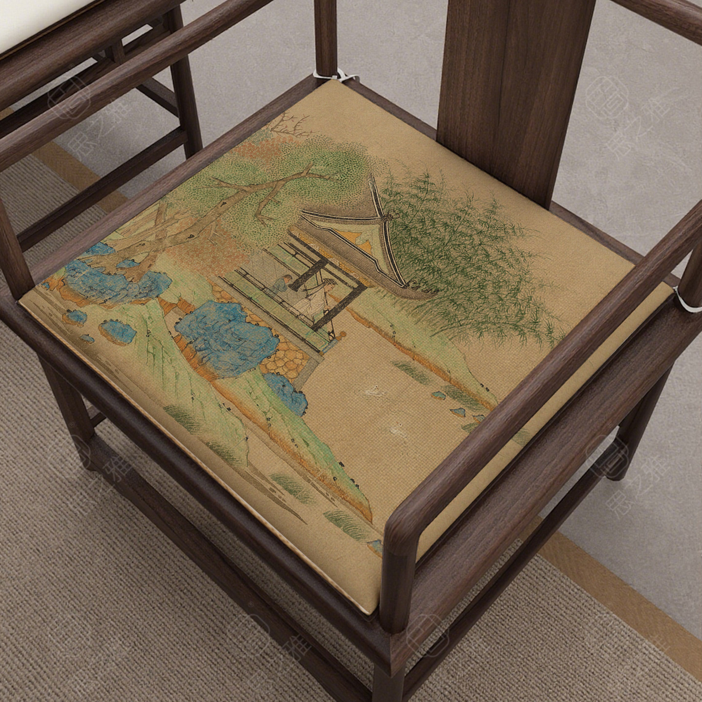 新中式红木沙发椅垫餐椅实木家具圈椅太师椅官帽椅子海绵防滑坐垫,淘宝优惠券,粉丝福利购,淘宝优惠卷