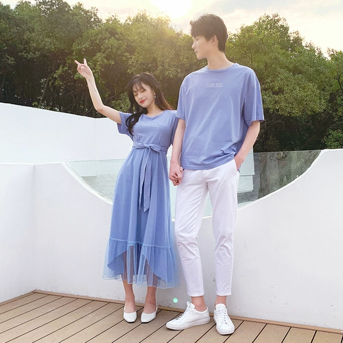 DISOO Парная одежда для влюбленных, летняя одежда, трендовый небольшой дизайнерский комплект, платье, юбка, футболка, коллекция 2022, тренд сезона