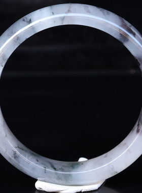 天然玉石桂林鸡血玉石手镯贵妃料上朗料60*15*8mm55g有微瑕