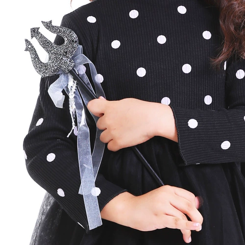 Черная лента с бантиком, волшебная палочка, аксессуар, xэллоуин