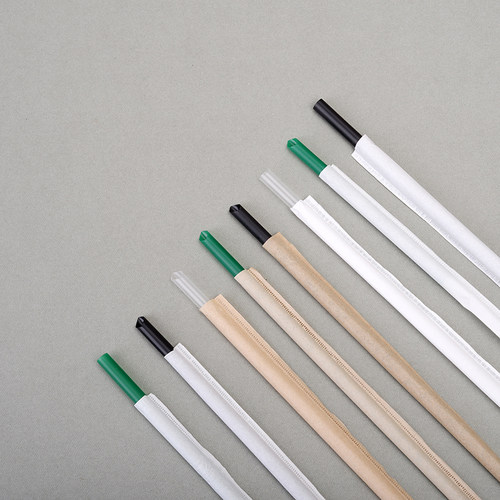 一次性加长耐高温珍珠奶茶细尖果汁硬吸管独立纸包装咖啡饮料吸管 - 图2