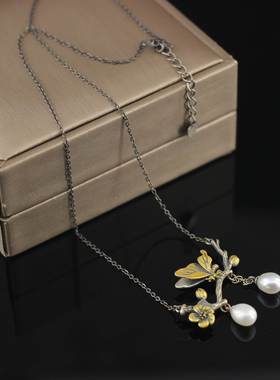 S925纯银海螺项链女款