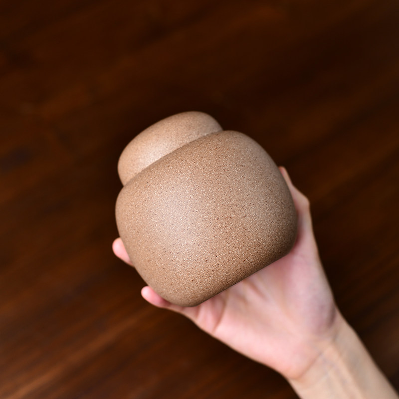 宏中 老宕口青段泥紫砂茶叶罐 高档醒茶罐 密封小号便携储存茶罐,淘宝优惠券,粉丝福利购,淘宝优惠卷