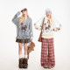 NERESUM cartoon puppy jacquard pullover sweater