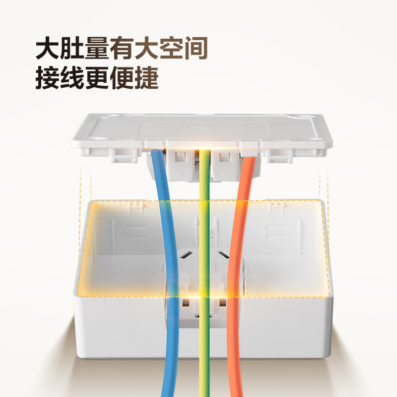 公牛旗舰明装插座开关空调16A插座五孔10A面板明装多孔插座G59白