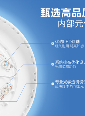 公牛led现代简约家用防尘防蚊灯