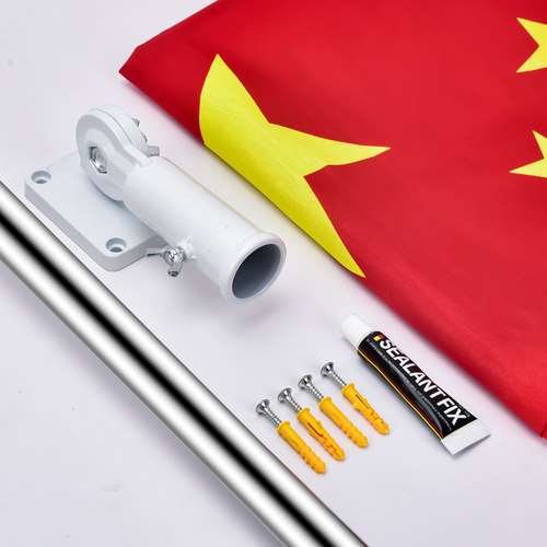 斜插旗4号5号6号斜插杆国庆五星红旗户外斜插式壁挂中国国旗旗帜 - 图2