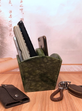 玉石日进斗金招财玄关创意摆件