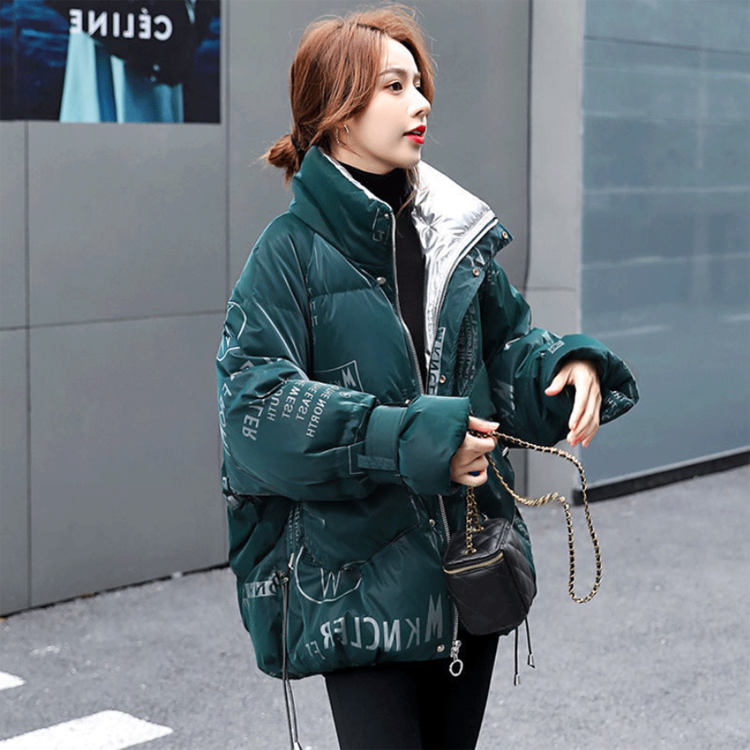 时尚亮面羽绒棉服女2025冬季新款韩版大码宽松短款小个子棉服外套,淘宝优惠券,粉丝福利购,淘宝优惠卷