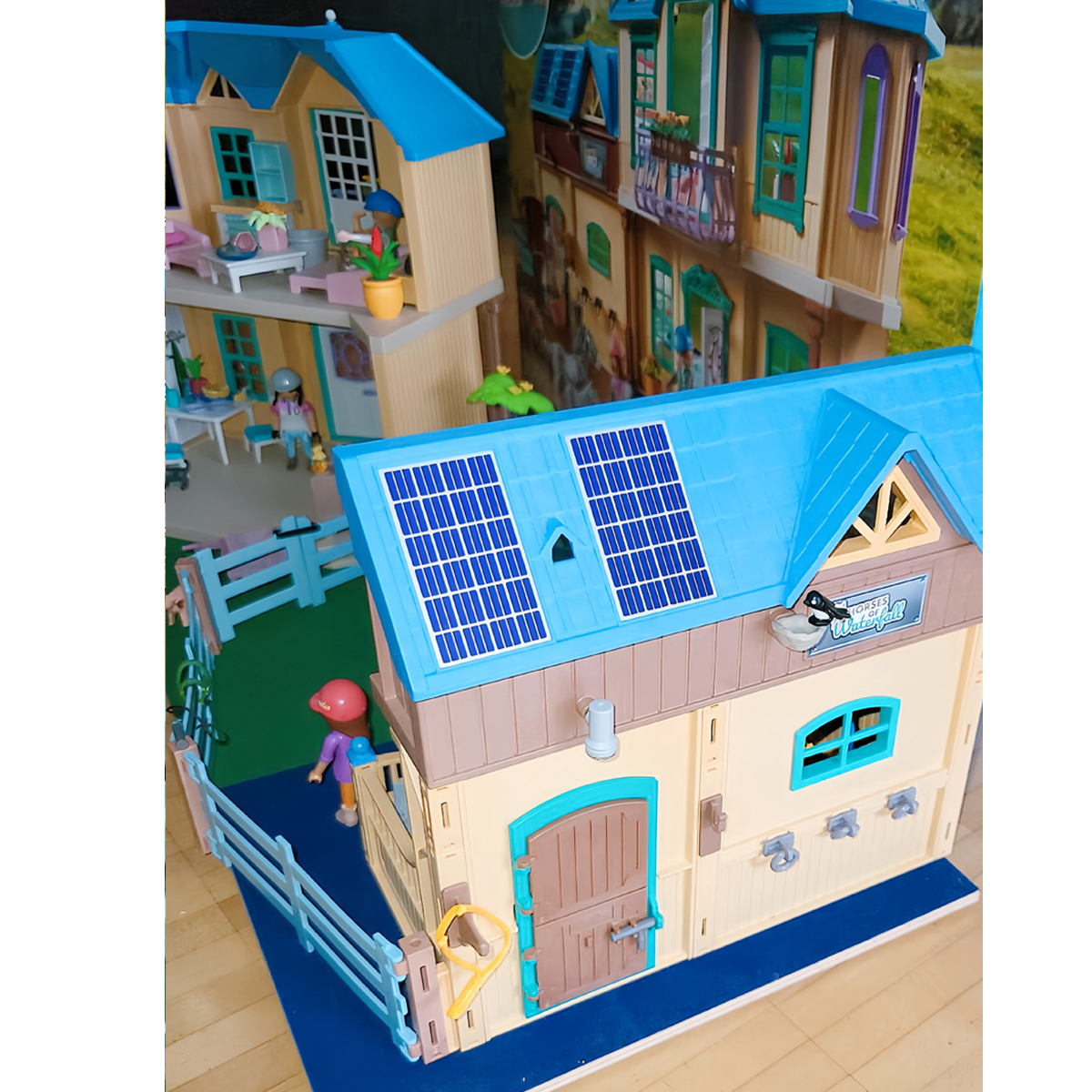 摩比世界豪华娃娃屋玩具playmobil马驹动物养马农场儿童生日礼物-图1