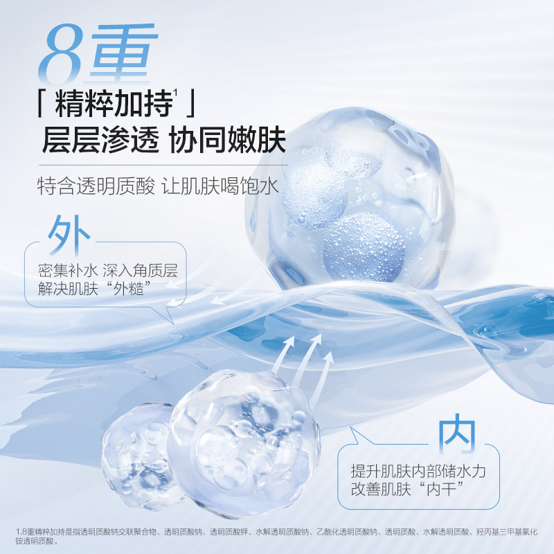 欧诗漫珍珠玻尿酸澎润精华水补水保湿精萃水爽肤水